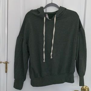 Navy green hoodie